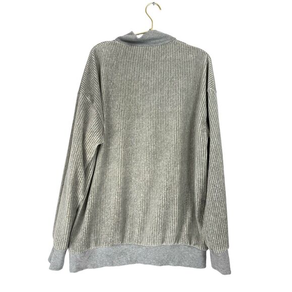 Shein Womens Grey Polyester Pullover Sweatshirt Size L Zip - Laguna Beach‎ 502 - Picture 7 of 9